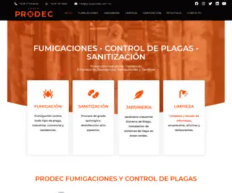 Grupoprodec.com.mx(Fumigaciones) Screenshot