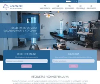 Gruporecoletas.com(Grupo recoletas red hospitalaria) Screenshot