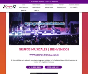 Grupos-Musicales.mx(Grupos Musicales En CDMX) Screenshot