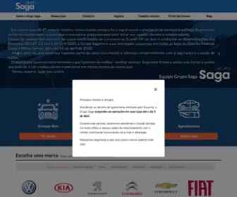 Gruposaga.com.br(Grupo Saga) Screenshot