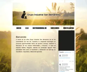 Gruposanbernardino.com(Grupo Industrial San Bernardino S.A de C.V) Screenshot