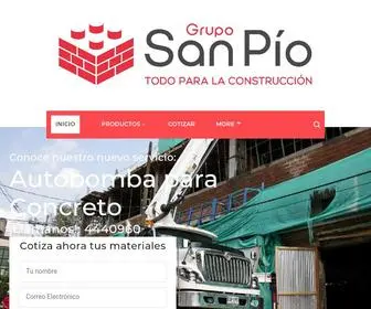 Gruposanpio.com(Todo para la construcción) Screenshot