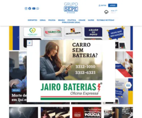 Gruposepe.com.br(GRUPO SEPÉ) Screenshot