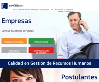 Gruposervicemen.com(Soluciones en Recursos Humanos) Screenshot