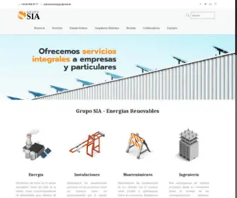 Gruposia.es(Grupo SIA · Instalación de energía solar fotovoltaica) Screenshot