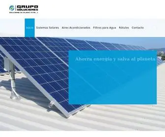 Gruposolucionescr.com(Grupo Soluciones Expertos en Paneles Solares en Costa Rica) Screenshot