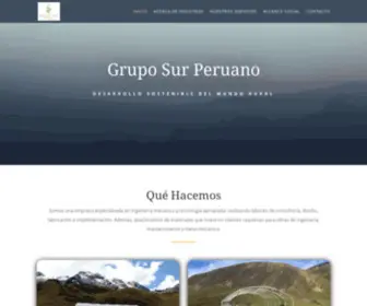 Gruposurperuano.com(Grupo Sur Peruano) Screenshot