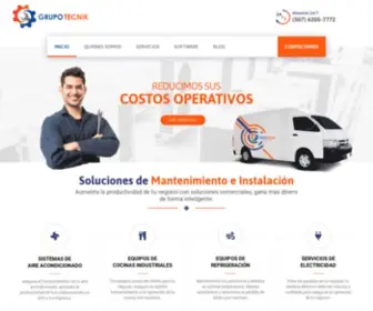 Grupotecnik.com(Soluciones Industriales y Comerciales) Screenshot