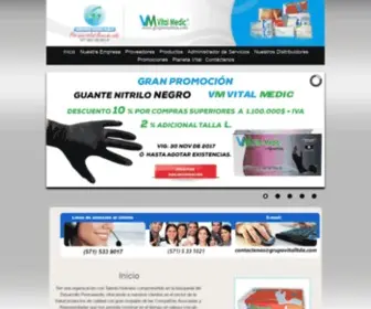 Grupovitalltda.com(Importadora y comercializadora de insumos médicos y productos de bioseguridad) Screenshot