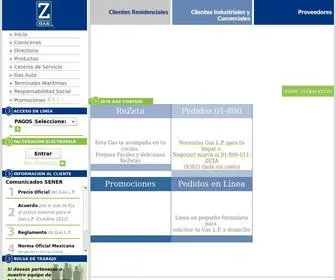 Grupozeta.com(Principal grupo zeta) Screenshot