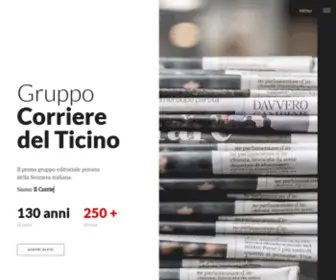 GruppoCDt.ch(Gruppo Corriere del Ticino) Screenshot