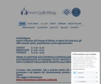 Gruppocinofilomilanese.it(Gruppo Cinofilo Milanese) Screenshot