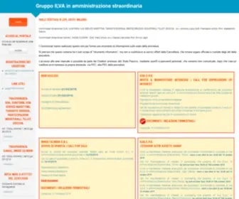 Gruppoilvainas.it(Gruppo ILVA in amministrazione straordinaria) Screenshot
