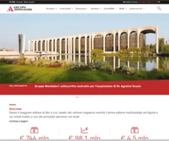 Gruppomondadori.it(Gruppo Mondadori) Screenshot