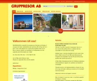 Gruppresor.se(Välkommen till Gruppresor AB) Screenshot