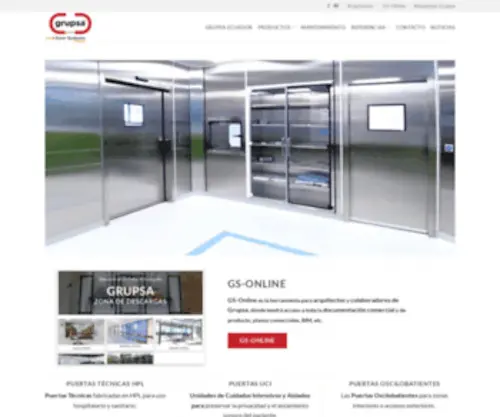 Grupsa.ec(Grupsa Door Systems Ecuador) Screenshot