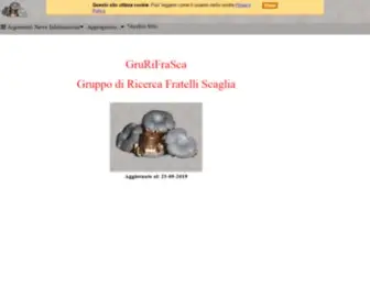 Grurifrasca.net(GRUppo di RIcerca FRAtelli SCAglia) Screenshot