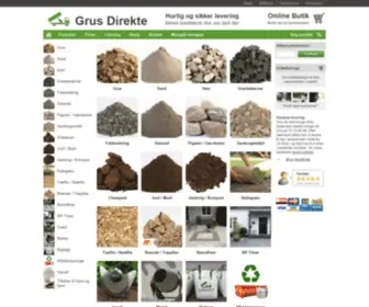 Grusdirekte.dk(Grus, Sten, Jord og Granitskærver) Screenshot