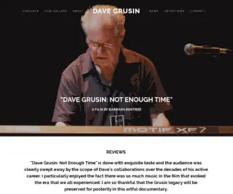 Grusinfilm.com(The Official Website of the "Dave Grusin) Screenshot
