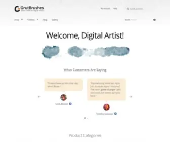 Grutbrushes.com(Photoshop Brushes) Screenshot