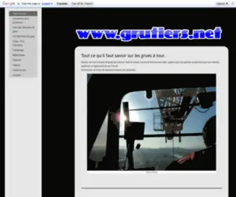 Grutiers.net(Bienvenue dans le monde des grues à tour) Screenshot