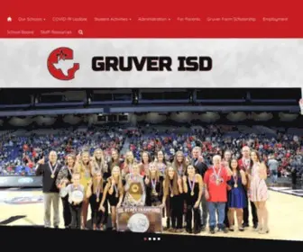 Gruverisd.net(Gruver ISD) Screenshot