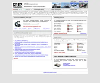 Gruztransport.com(International cargo transportation for logistics companies) Screenshot