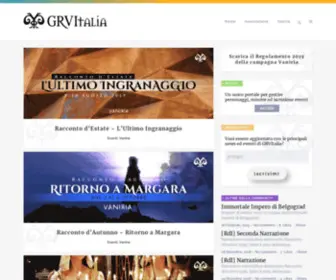 Grvitalia.net(Associazione Gioco di Ruolo dal Vivo Italia) Screenshot