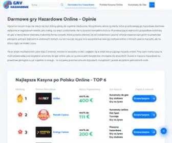 GRY-Hazardowe-X.pl(Darmowe Gry Hazardowe) Screenshot