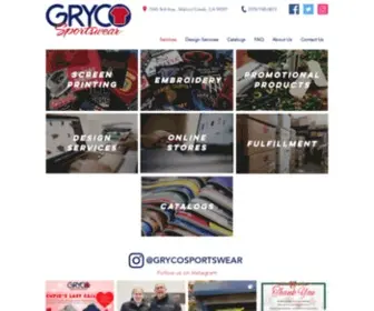 GRycosportswear.com(Gryco Sportswear) Screenshot