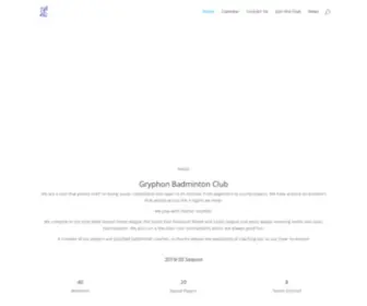 GRYphonbadmintonclub.org(Gryphon Badminton Club) Screenshot