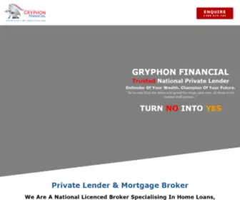 GRYphonfinancial.com.au(Private Lender & Mortgage Broker) Screenshot