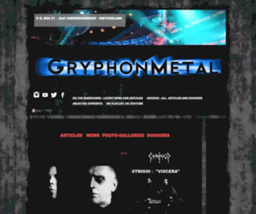 GRYphonmetal.ch(GRYphonmetal) Screenshot
