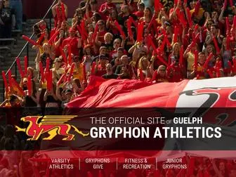 GRYphons.ca(Guelph Athletics Landing Page) Screenshot