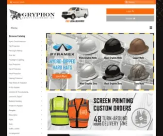 GRYphonsafetyequipment.com(Gryphon Safety) Screenshot