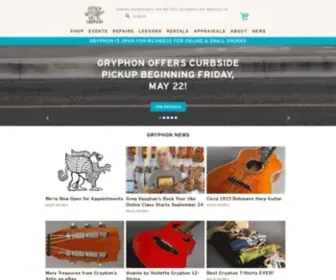 GRYphonstrings.com(Gryphon Stringed Instruments) Screenshot