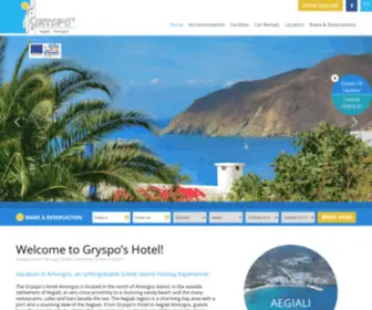 GRYsposhotel-Amorgos.com(Amorgos Hotels Gryspo's Hotel Aegiali Amorgos Studios) Screenshot