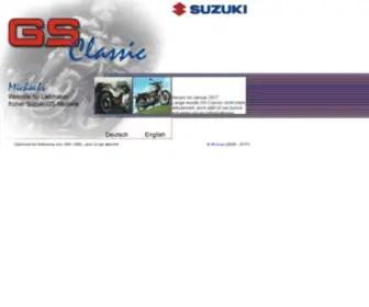 GS-Classic.de(GS-Classic, die Website für Suzuki GS-Modelle) Screenshot