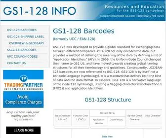 GS1-128.info(128 INFO) Screenshot