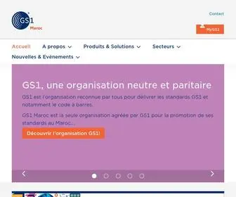 GS1MA.org(GS1 Maroc) Screenshot