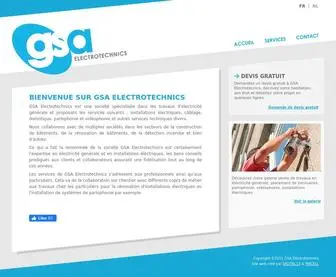 Gsa-Elec.be(Société) Screenshot