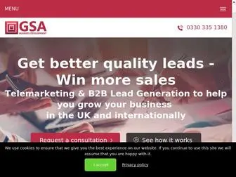 Gsa-Marketing.co.uk(B2B Lead Generation Company) Screenshot