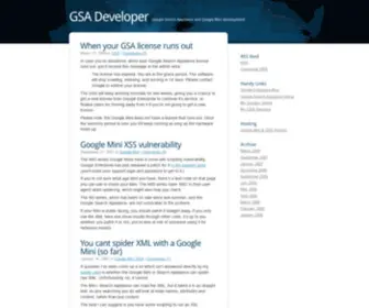 Gsadeveloper.com(GSA Developer) Screenshot