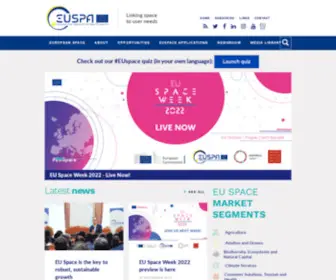 Gsa.europa.eu(EU Agency for the Space Programme) Screenshot
