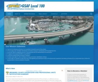 Gsaflocal100.org(GSAF Local 100) Screenshot