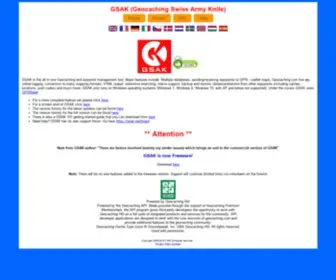 Gsak.net(Oziexplorer) Screenshot