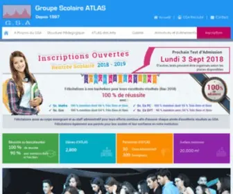 Gsatlas.ma(Groupe Scolaire ATLAS) Screenshot