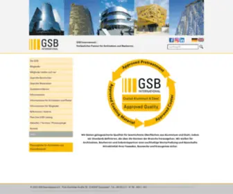 GSB-International.de(GSB International e.V) Screenshot