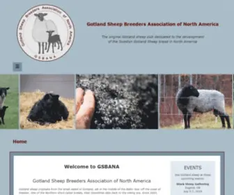 Gsbana.org(Gotland Sheep An Excellent Choice for Large and Small Producers) Screenshot