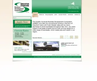 GSBDC.com(Greater Syracuse Business Development Corporation (GSBDC)) Screenshot